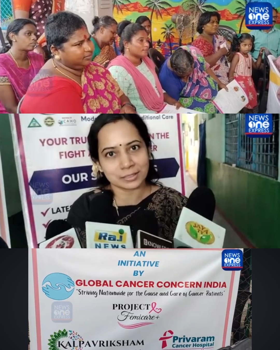 Cancer Medical Camp conducted by kalpavriksham Trust, PrivaramCancerHospital and Global Cancer Concern India at Perumbakkam.
