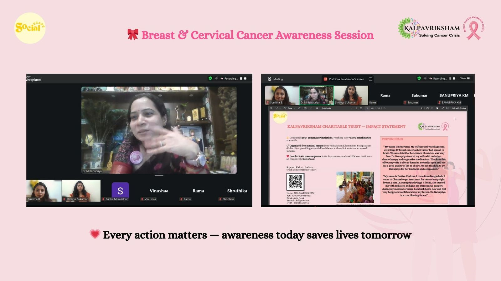 Kalpavriksham Trust: Weekly Impact Summary (27th Oct – 2nd Nov 2025)